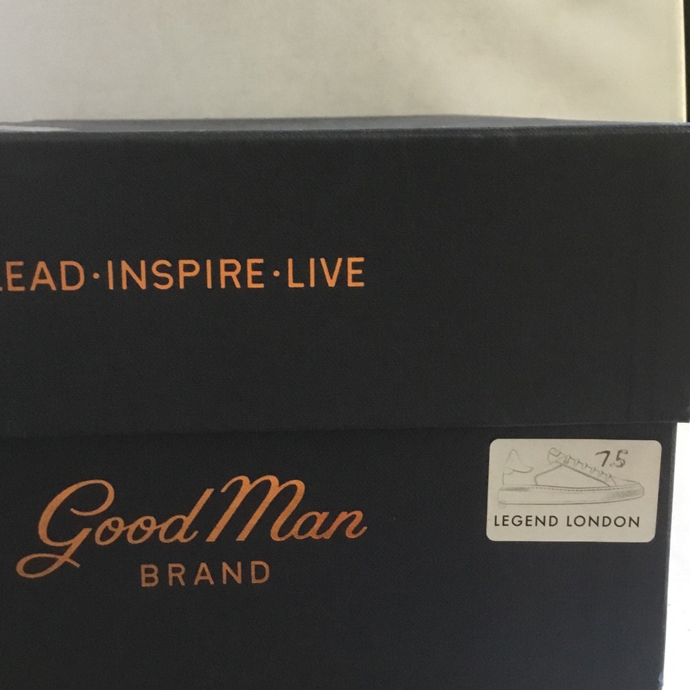 Good Man Brand Men's Dark Brown and White Low-Top Sneakers - Picture 8 of 8